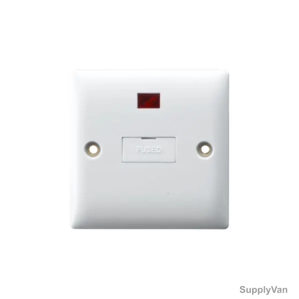 RR Fused and DP Switch Spur Unit with Neon Flex Outlet, W4008, 13A
