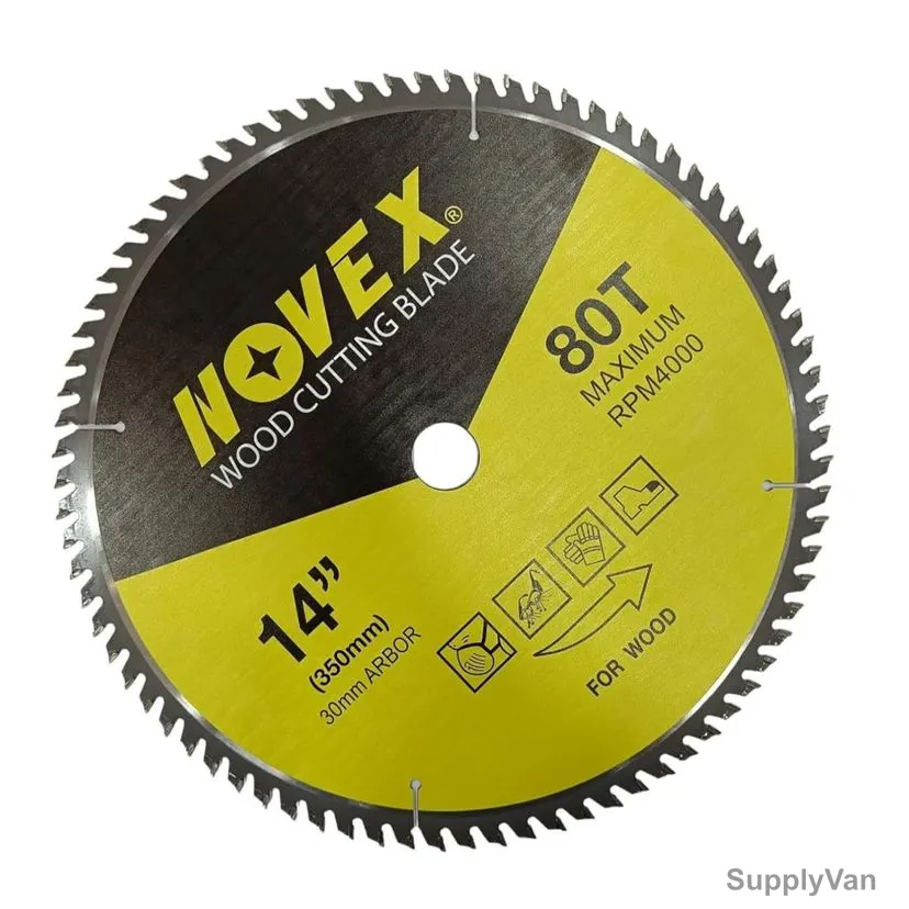 Novex TCT Circular Saw Blade, NV-TCT-35080T, 80 Teeth, 350MM Dia — image 1