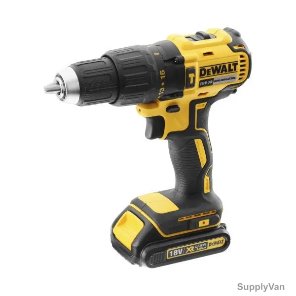 Dewalt Compact Hammer Drill, DCD778S2-GB, 18V, Yellow and Black — image 1