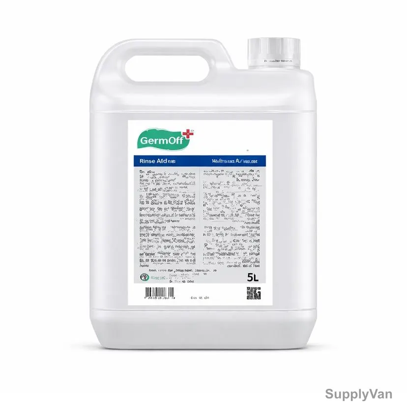Germoff Rinse Aid Dishwashing , GK22, Liquid, 5 Ltrs, 4 Pcs/Carton
