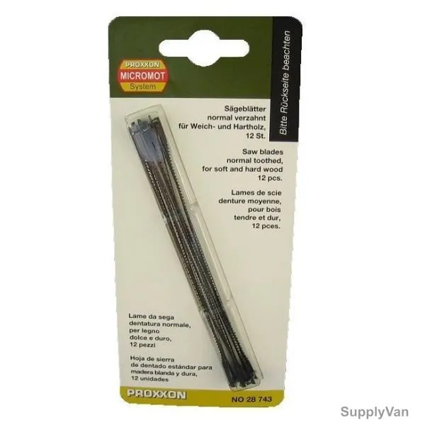 Proxxon Scroll Saw Blade, 28743, 12PCS