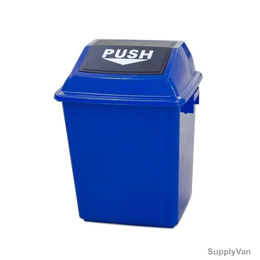 Akc Quadrate Garbage Bin, GC14B-25, Plastic, 25 Ltrs, Blue
