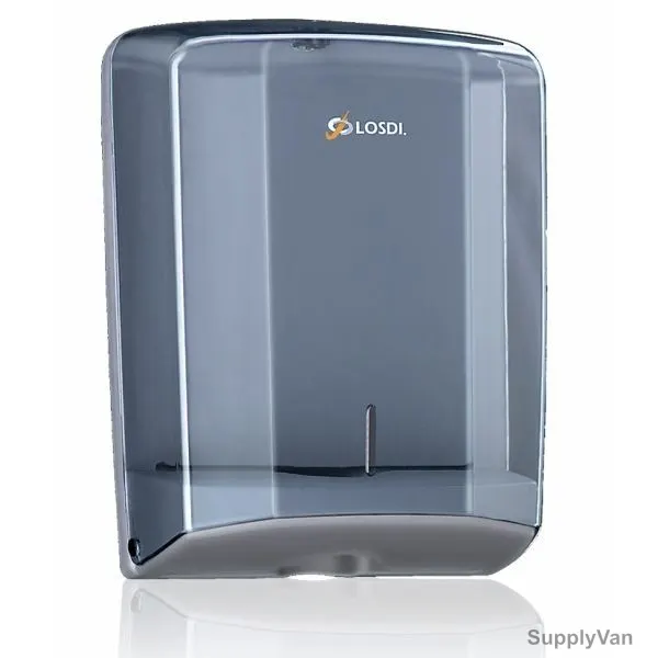 Losdi Folded Hand Towel Dispenser, CP-0106-L, 240MM, 600 Towels, ABS, Clear