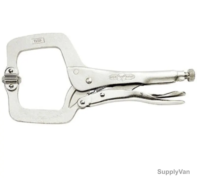 Irwin Locking C-Clamps with Swivel Pad, 18SP, 18 Inch, 200mm Jaw