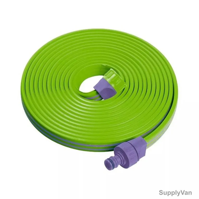 Palisad 3 Tube Drip Garden Hose, 674988, 7.5 Mtrs, 25MM, Green/Purple