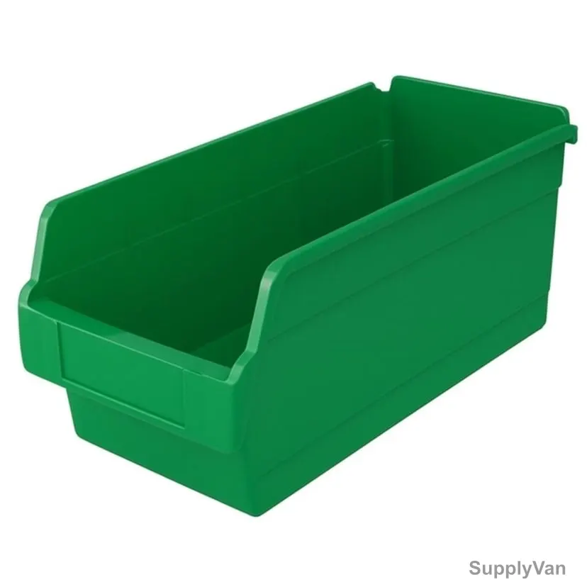 Storage Bin, EPBIN-EP5220, 200MM Height x 200MM Width x 500MM Length, 20 Kg Weight Capacity, Green