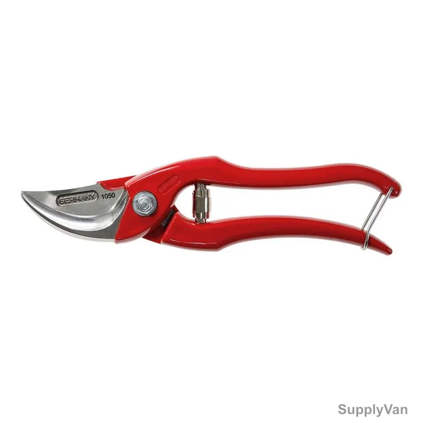 Berger Pruning Hand Shear, 1050, Red Handle, Sap Groove