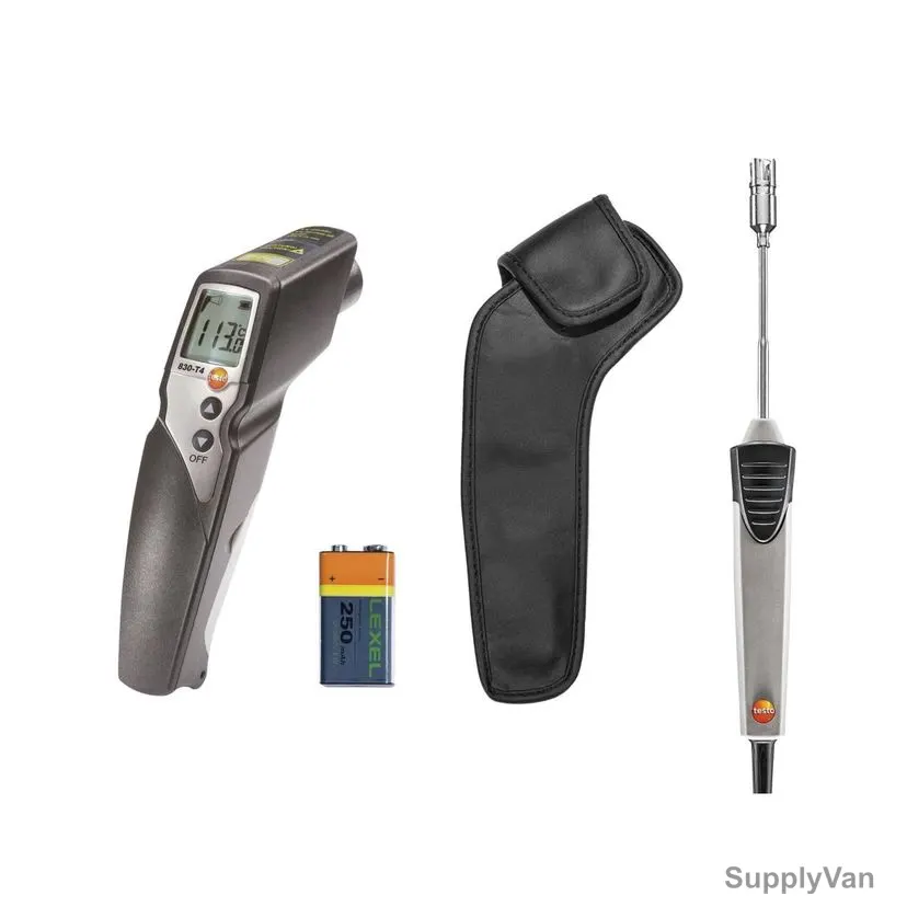 Testo Infrared Thermometer Set, 830-T4-Set, -30 to +400 Deg.C, 3 Pcs/Kit — image 1