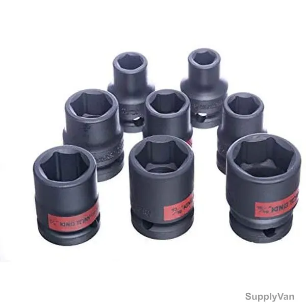 Kingtony Impact Socket Set, 4408SP, 1/2 Inch Drive, 8 Pcs/Set