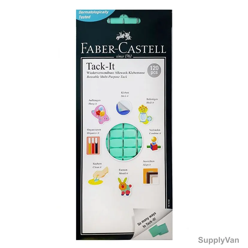 Faber-Castell Tack-it Castell Adhesive, 187092, 75GM, Green