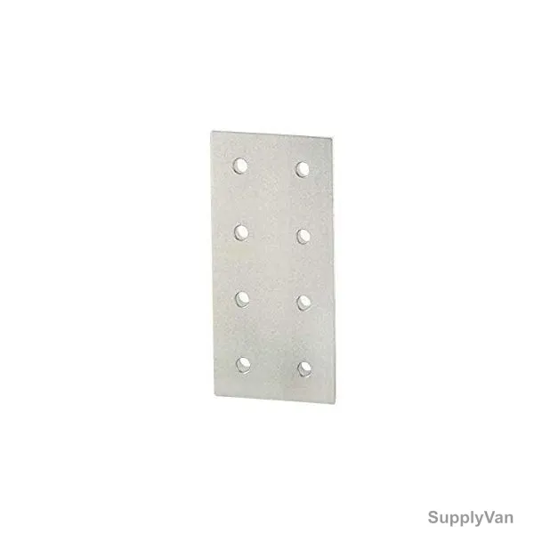 Extrusion Reinforcement Flat Plate, 20 Series, 8 Hole, Aluminium, PK5