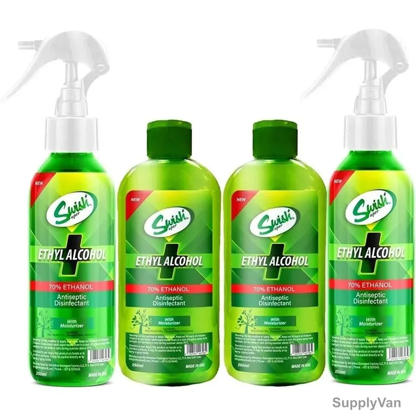 Swish Super Sanitizer With Moisturizer, 70% Ethanol, 250ML, 4 Pcs/Pack