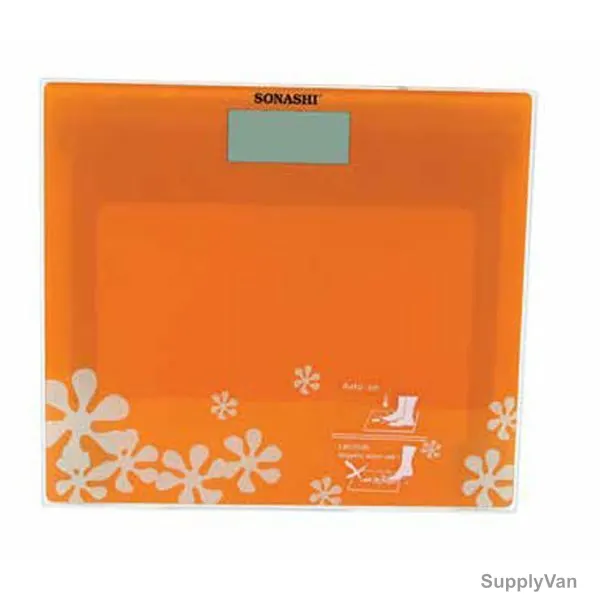 Sonashi Bathroom Scale, SSC-2217, 150 Kg, Orange