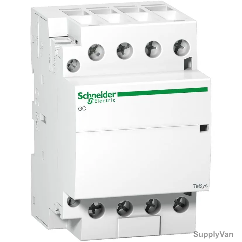 Schneider Electric Modular Contactor, GC6340M5, 220-240VAC, 63A, 4NO