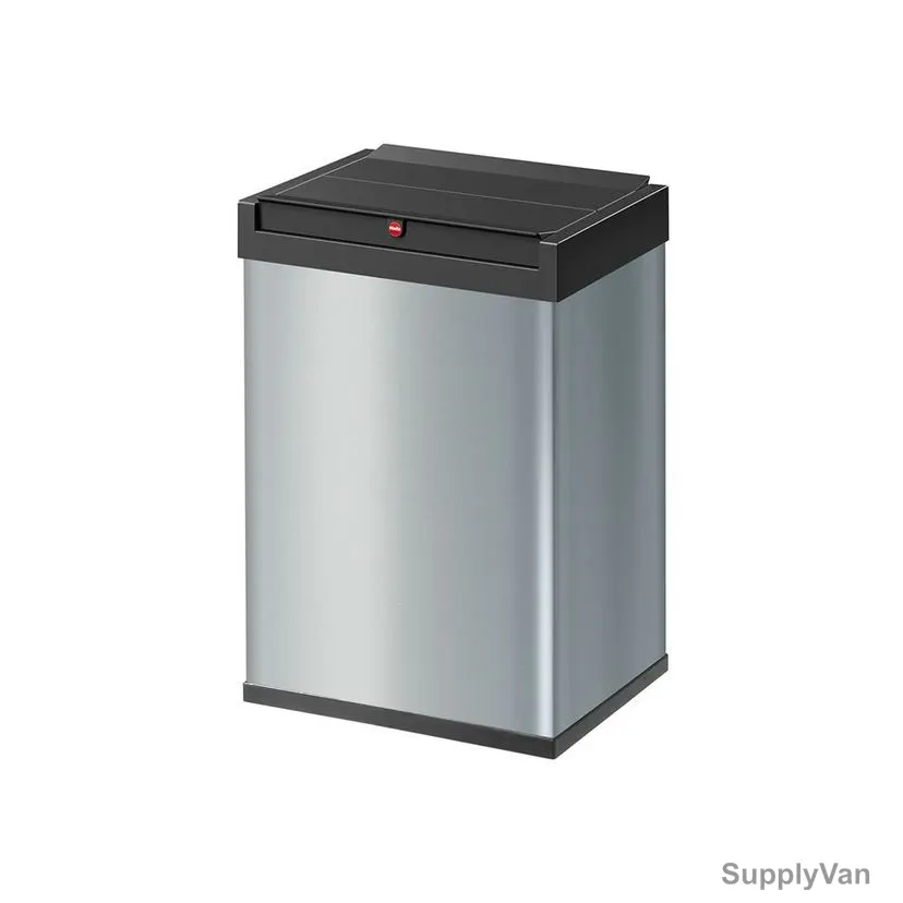 Hailo Push Bin, HLO-0840-121, Big Box Swing L, 40 Litres, Silver