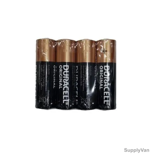 Duracell Alkaline Battery, AA, 4 Pcs/Pack