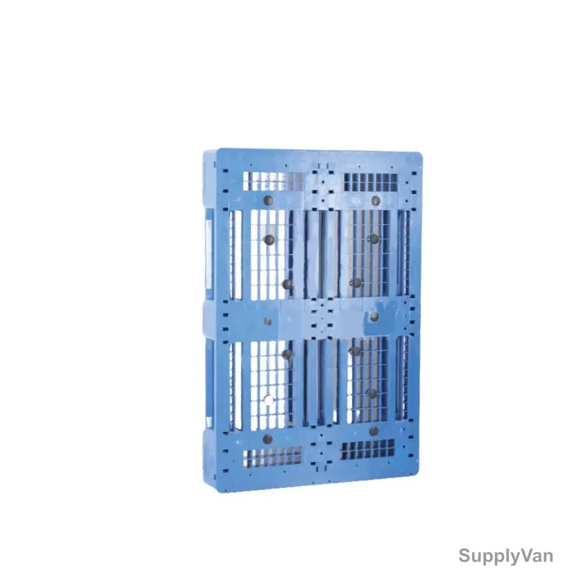 Crateco 3 Runner Standard Pallet, CC3R01-1208, 150MM Height x 800MM Width x 1200MM Length, Blue