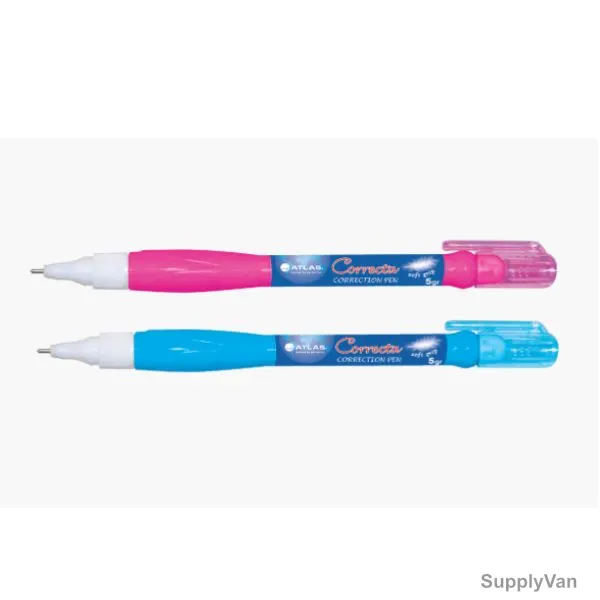 Atlas Slim Correction Pen, AS-CP419-D24, 12ML, Pink/Blue, 24 Pcs/Pack