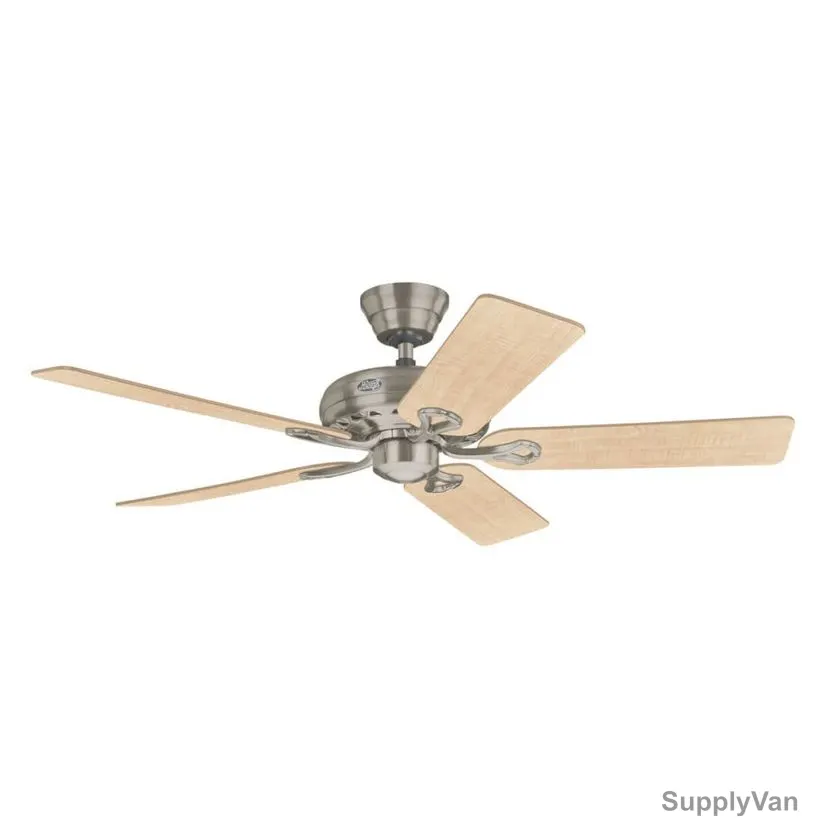 Hunter Ceiling Fan, 24521, Savoy, 5 Blade, 132CM, Brushed Nickel