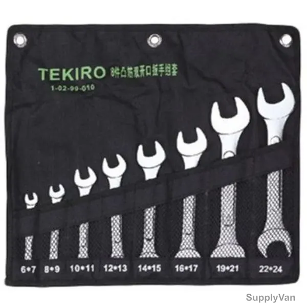 Tekiro Open End Wrench Set, W-O08SA, 8PCS