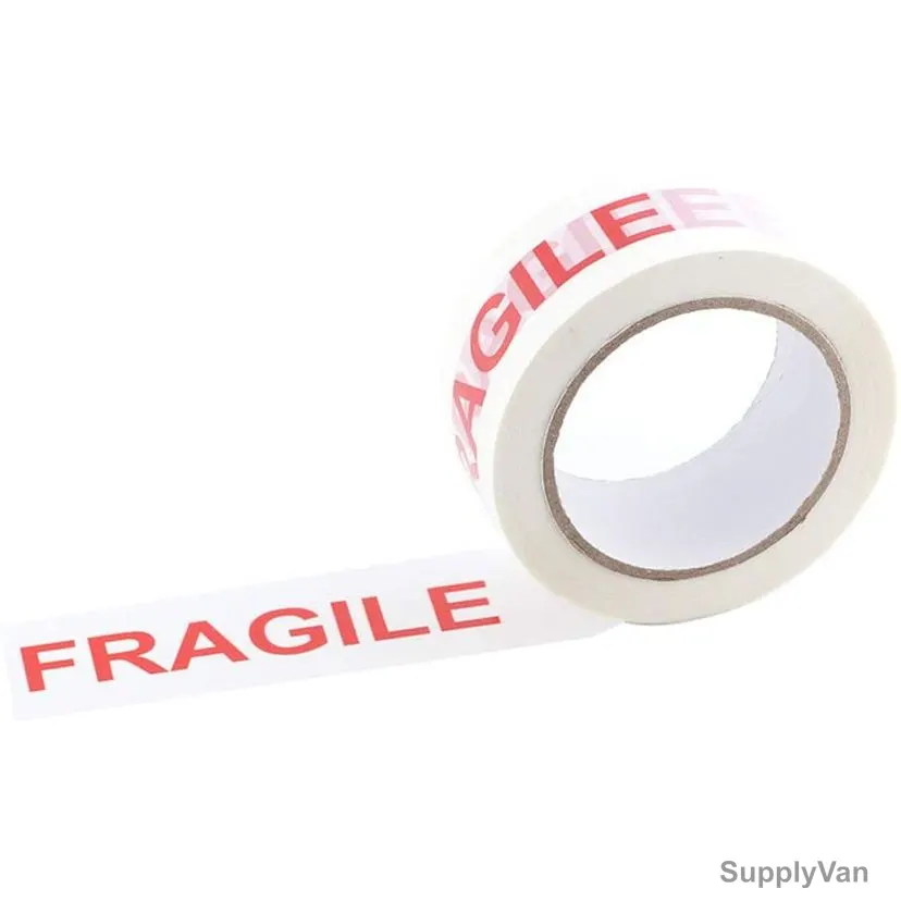 Fragile Printed Tape, 80 Yard x 48MM, Polypropylene, White