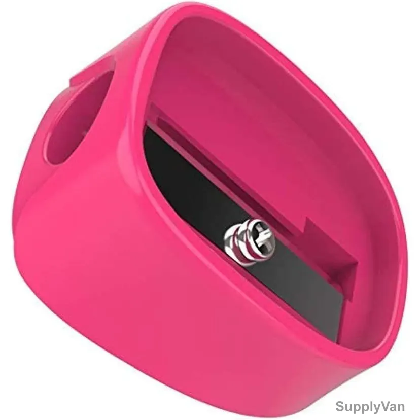 Deli Pencil Sharpener, ER00803, 1 Hole, 8MM Hole Dia, Pink
