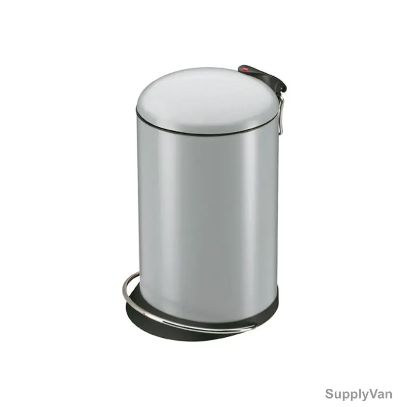 Hailo Pedal Waste Bin, HLO-0514-450, TopDesign M, 13 Litres, Silver