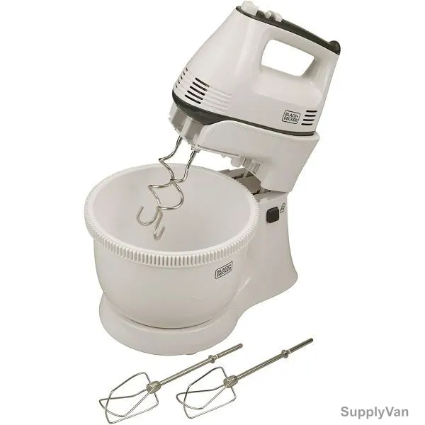 Black and Decker Hand Mixer, M700-B5, 300W, 5 Speed, White