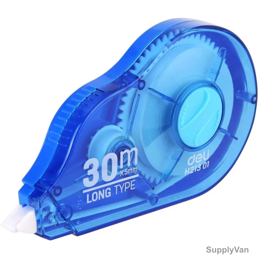 Deli Correction Tape, EH21301, 5MM Width x 5 Mtrs Length, Blue