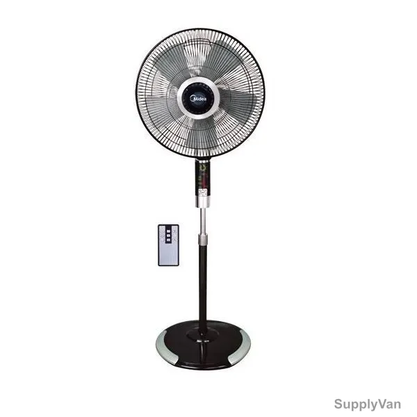 Midea Stand Fan, FS407AR, 16 Inch, 60W, Grey and Black