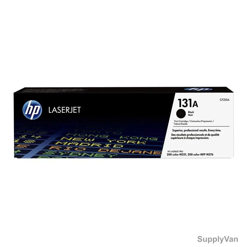 HP Original LaserJet Toner Cartridge, CF210A, 131A, Black
