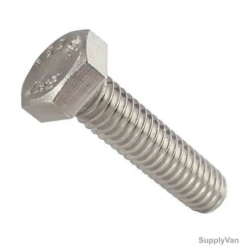Hex Bolt, Galvanized Iron, 100MM Length x 10MM Thread Dia., 50 Pcs/Pack