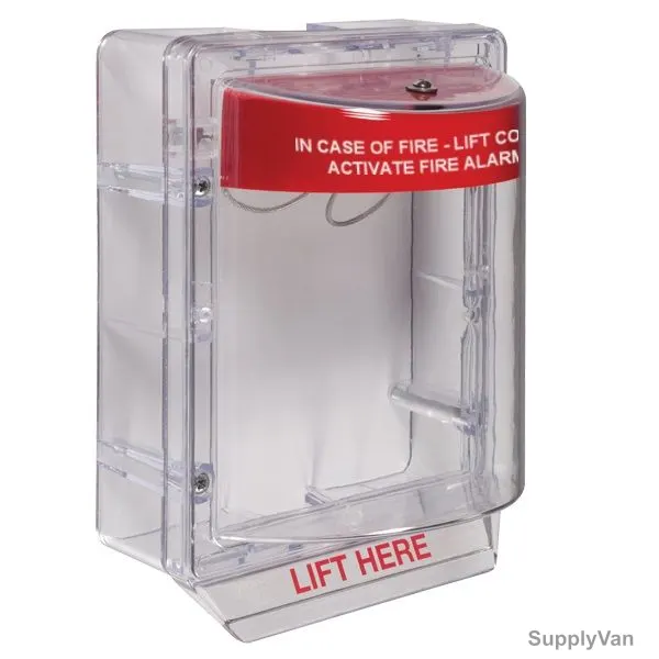 STI Stopper II Activate Fire Alarm Cover, STI-1230, Surface Mount, Polycarbonate — image 1