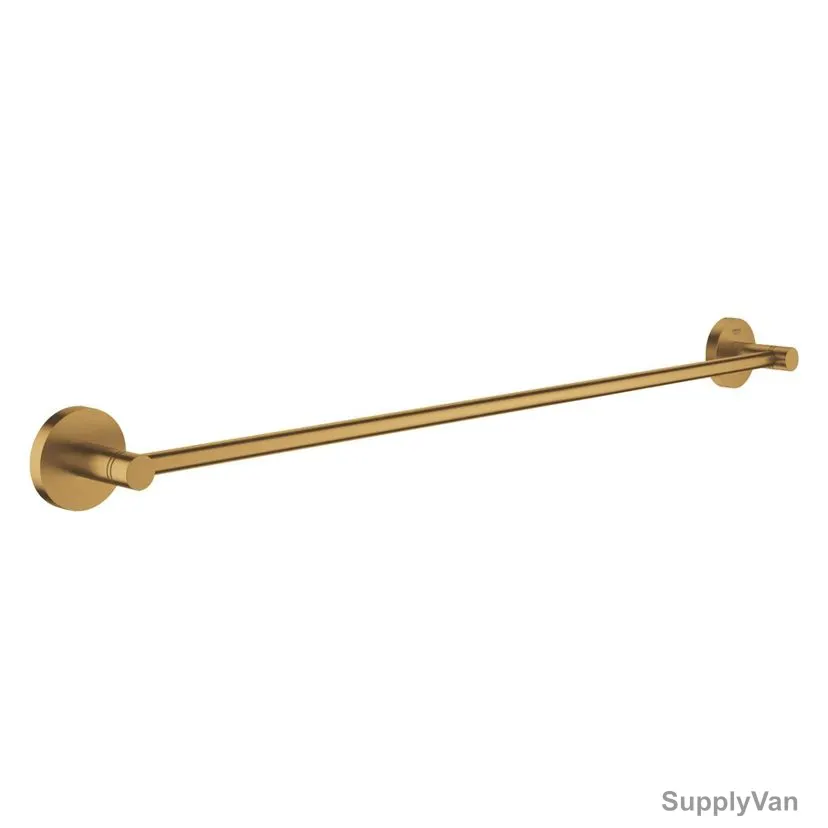 Grohe Wall Mounted Towel Rail, 40366GN1, Essentials, Metal, 600CM Length, Brushed Cool Sunrise