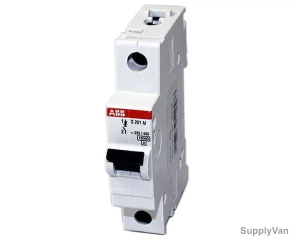 Abb Miniature Circuit Breaker, SH201-C20, 1P, Curve C, 20A