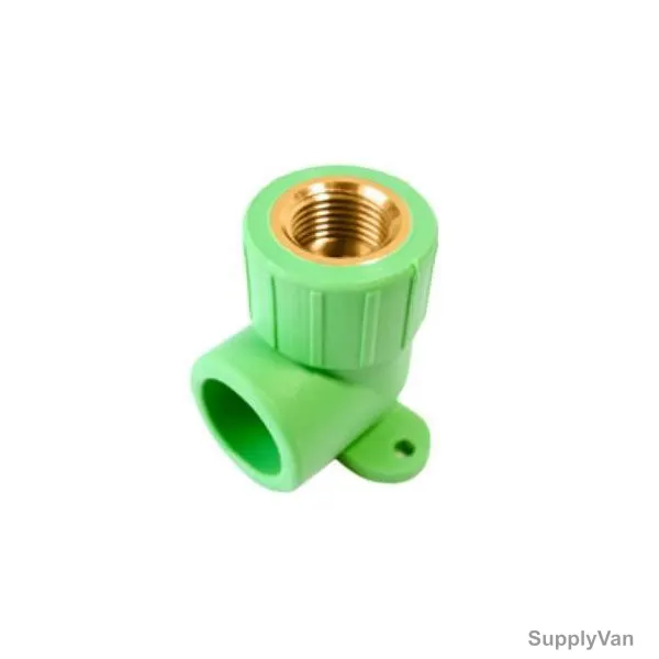 Metitherm Elbow, 1225014032100, 90 Degree, 1 Inch FNPT, Polypropylene