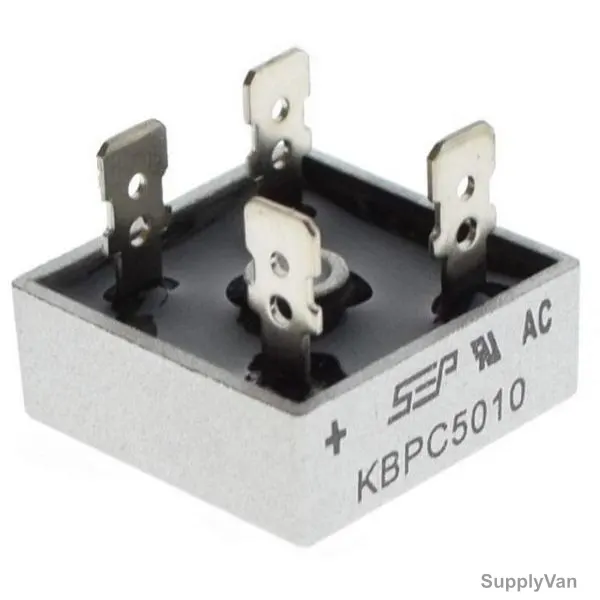 Bridge Rectifier Diode, KBPC5010, 1000V, Silver