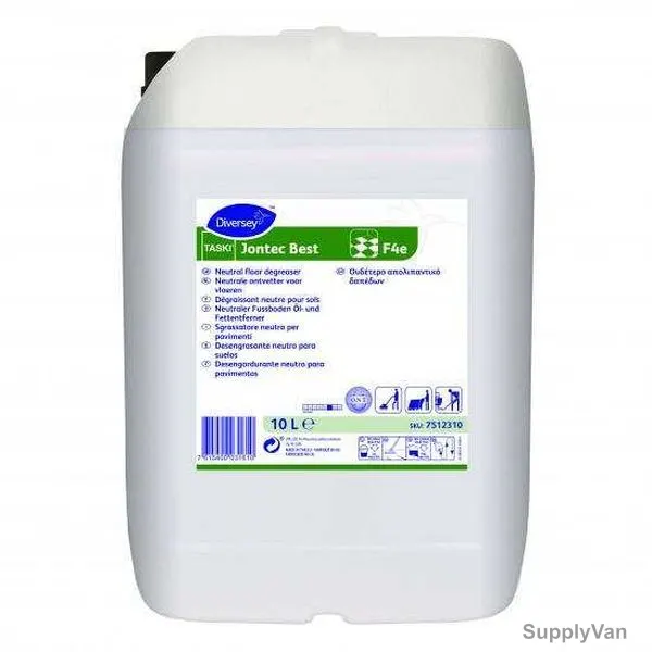 Diversey Taski Jointec Best Low Foam Neutral Floor Degreaser, F4e, 10 Ltrs, Clear