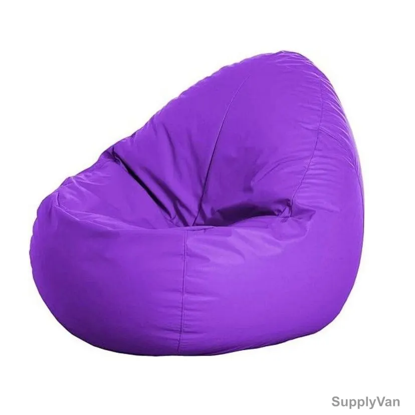 Bean Bag Chair, Rexine Leather, XXL, Purple