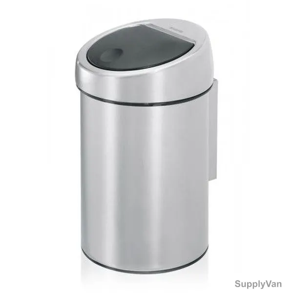 Brabantia Touch Bin, 378645, 3 Litres, Fpp, Matt Steel