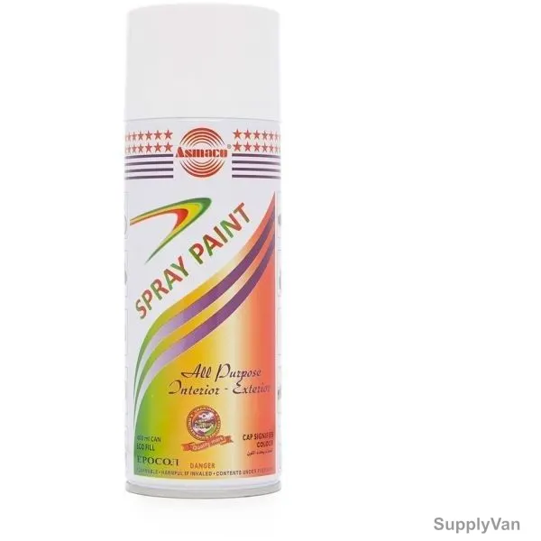 Asmaco Spray Paint, 400ML, White