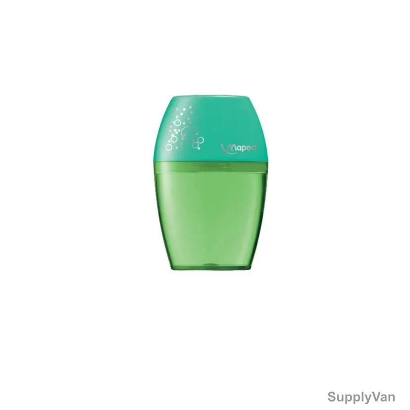 Maped Shaker Pencil Sharpener, MD-534753, 1 Hole, Green