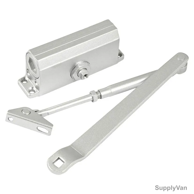 ACS Door Closer, 530DC, Zinc, Silver