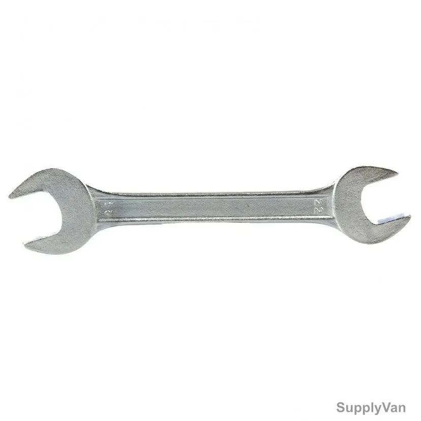 Sparta Double Open End Wrench, 144715, Carbon Steel, Chrome Plated, 22 x 24MM