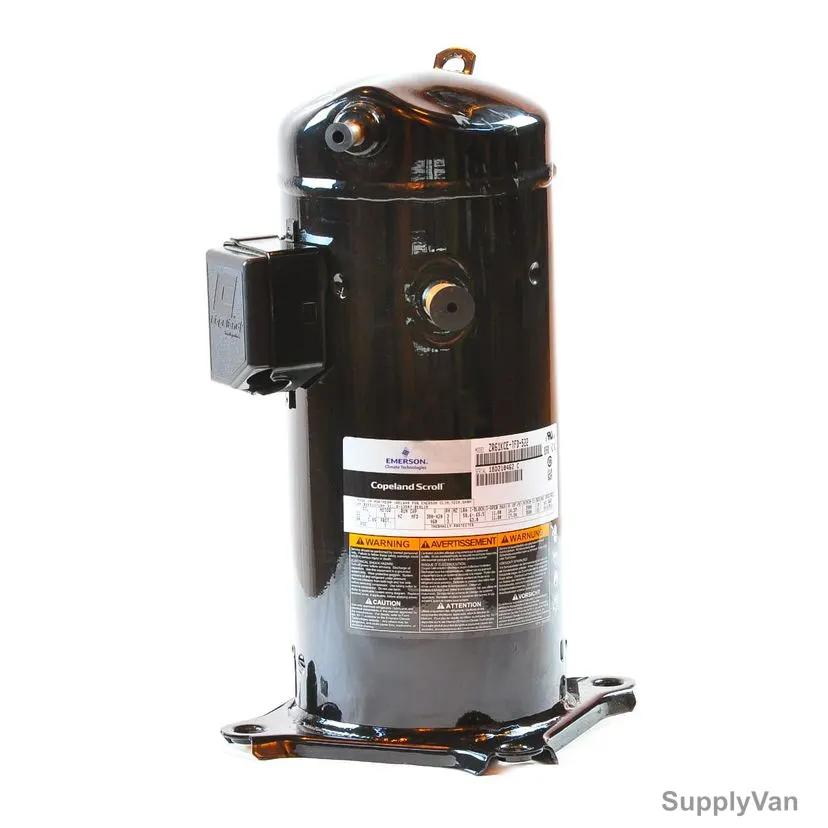 Copeland Scroll Compressor, ZR61KCE-TFD-522, ZR Series, 3 Phase, 12.5 kW, 5 HP, 1.66 Ltrs Oil Capacity