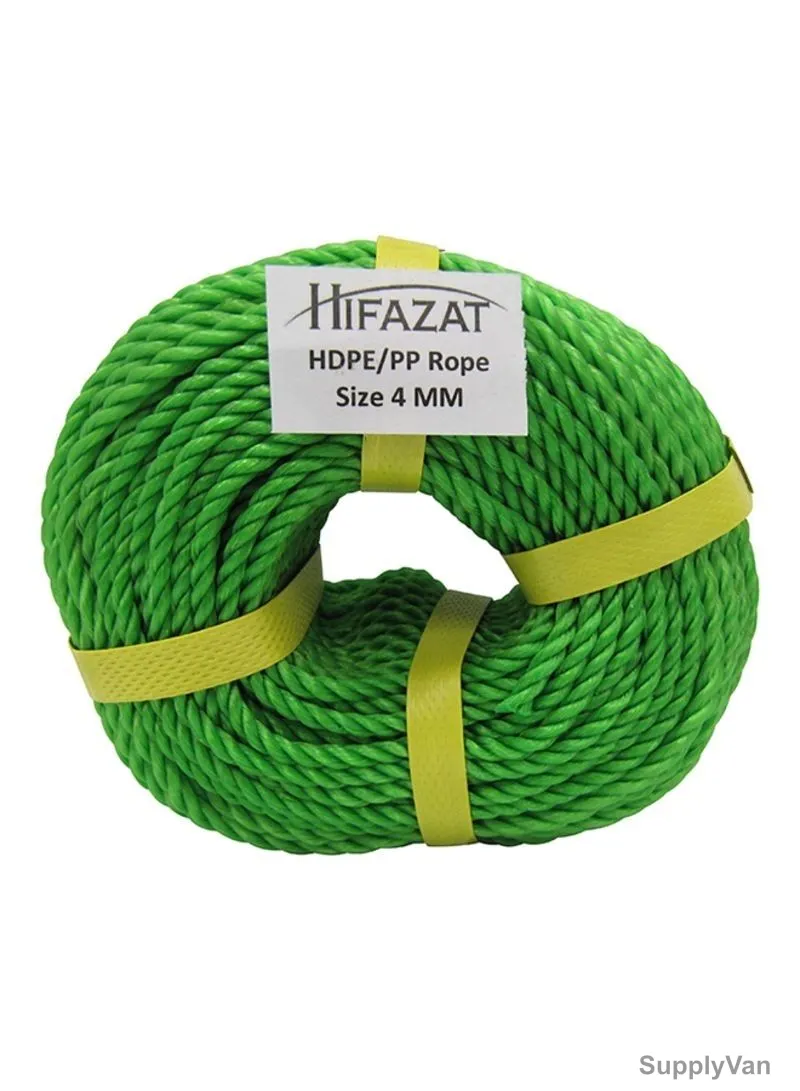 Hifazat Rope, SHGT-NRG-440, Nylon, 4MM x 36.5 Mtrs, Green