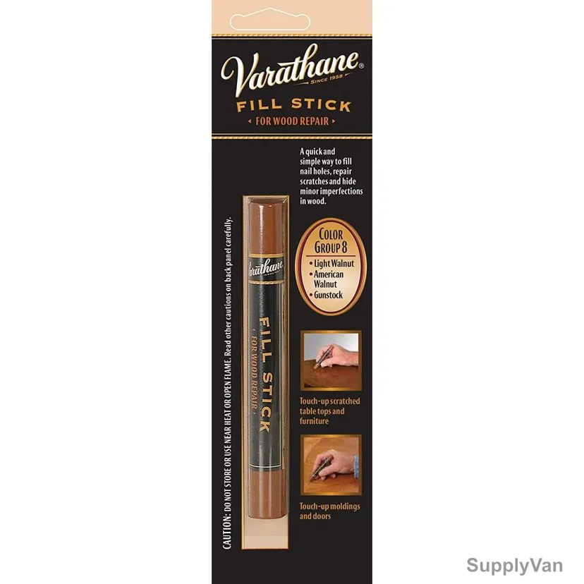 Varathane Fill Stick For Wood Repair, 215369, 3.4 Oz, Group 8, Light Walnut