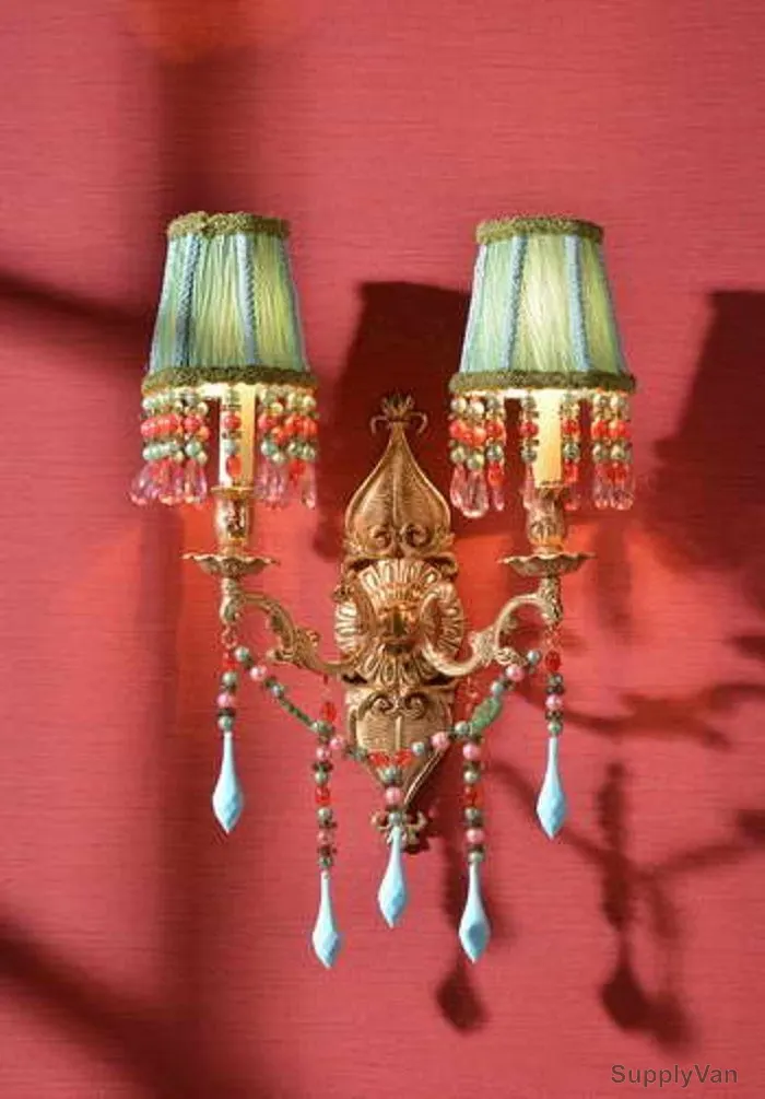 Syv Indoor Wall Light, Verde-2, 40W, Gold