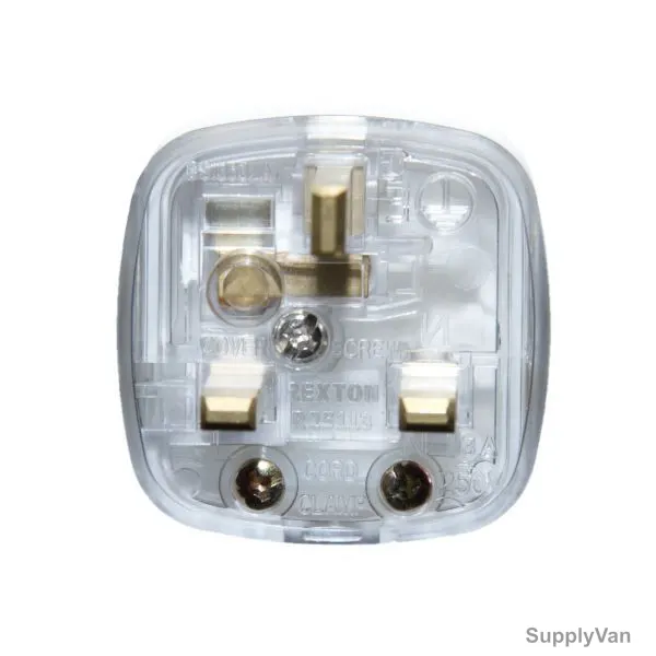 Rexton Plug With Fuse, R25113-CLR, 13A, Clear, PK10 — image 1