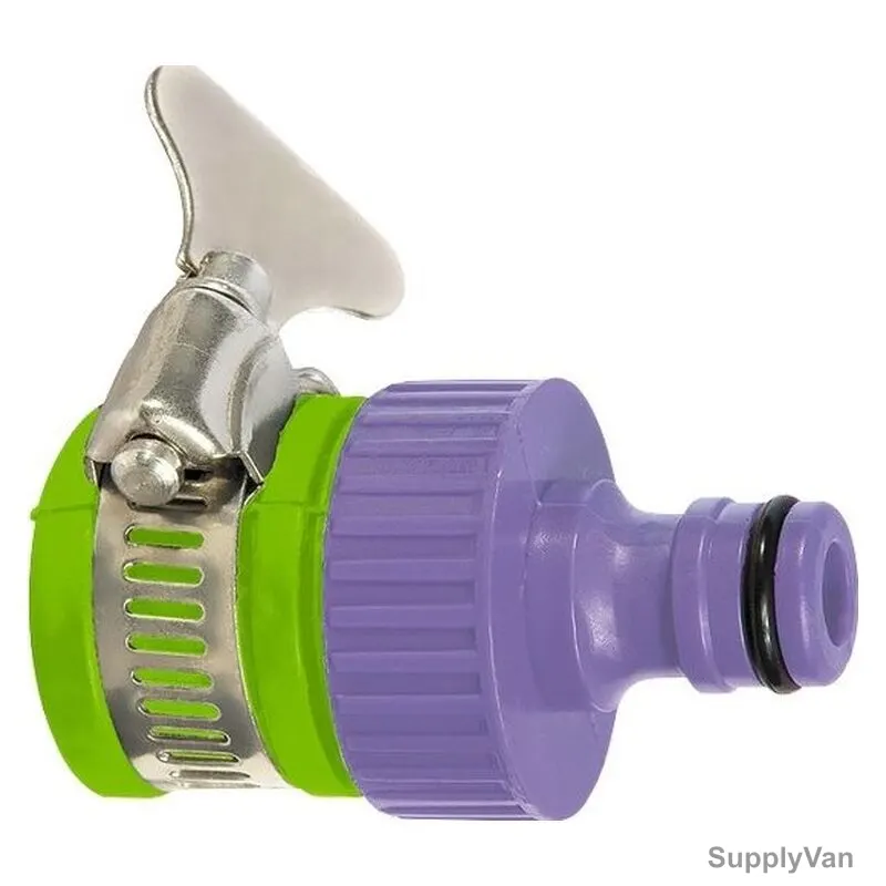 Palisad Garden Hose Adapter With External Clamp, 657608, Plastic, 3/4 Inch